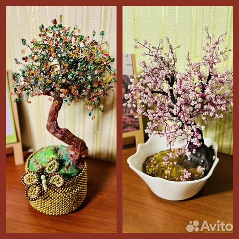 Деревья из бисера