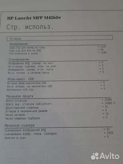 Мфу с Wi-Fi HP LaserJet Pro MFP M426dw