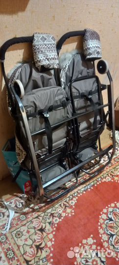 Санки детские двухместные