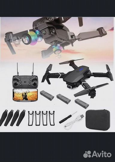 Квадрокоптер с камерой / Дрон на радиоуправлении