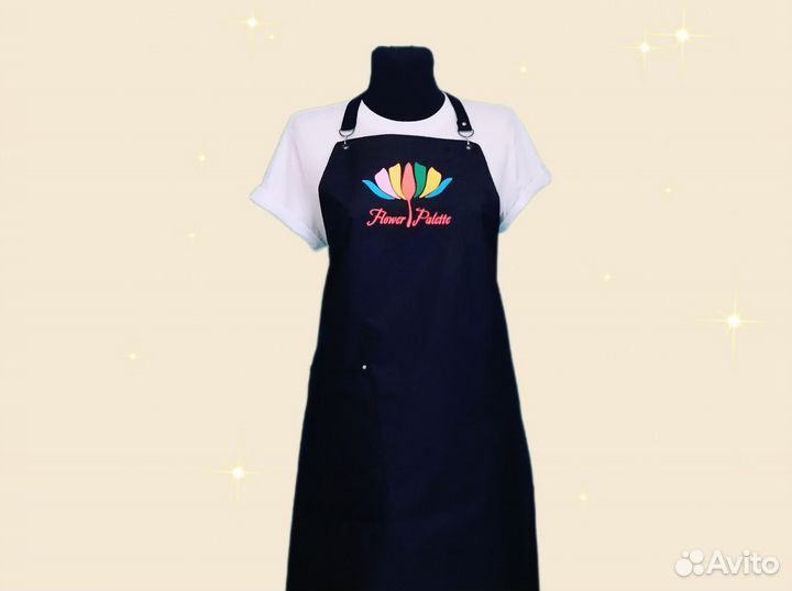 Фартук для флориста с логотипом