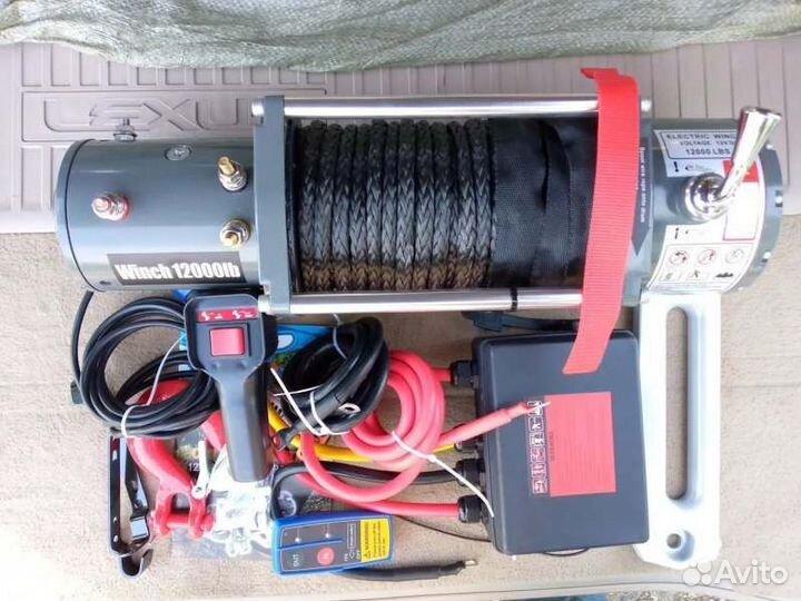 Лебедка 5 тонн с синтетическим тросом