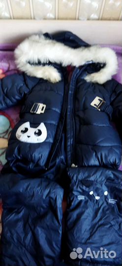 Зимний комплект для девочки 98