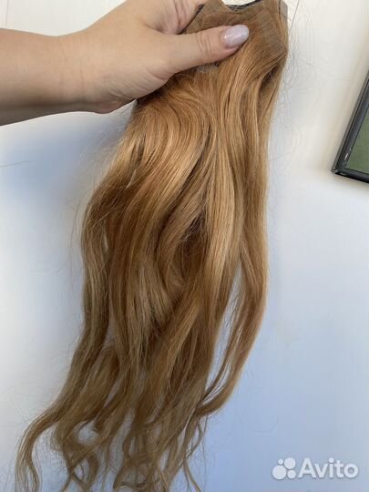 Волосы натуральные на лентах