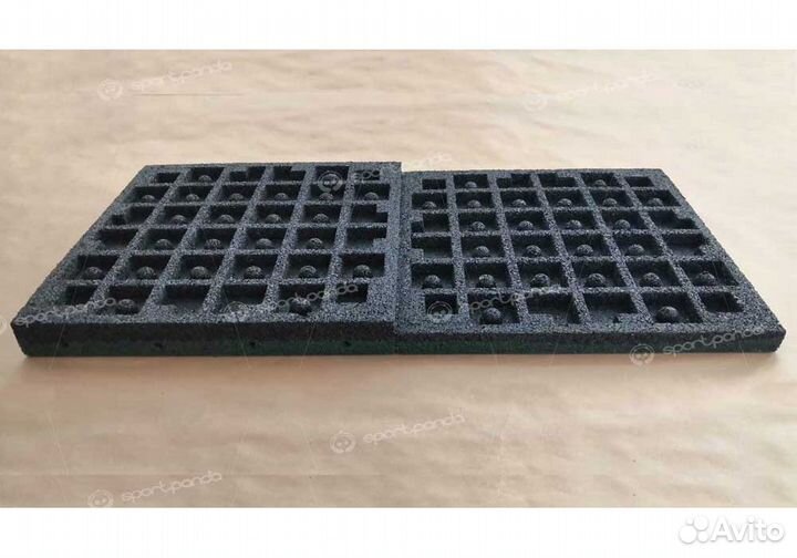 Резиновая плитка 40 мм MaxTile, 500x500 мм