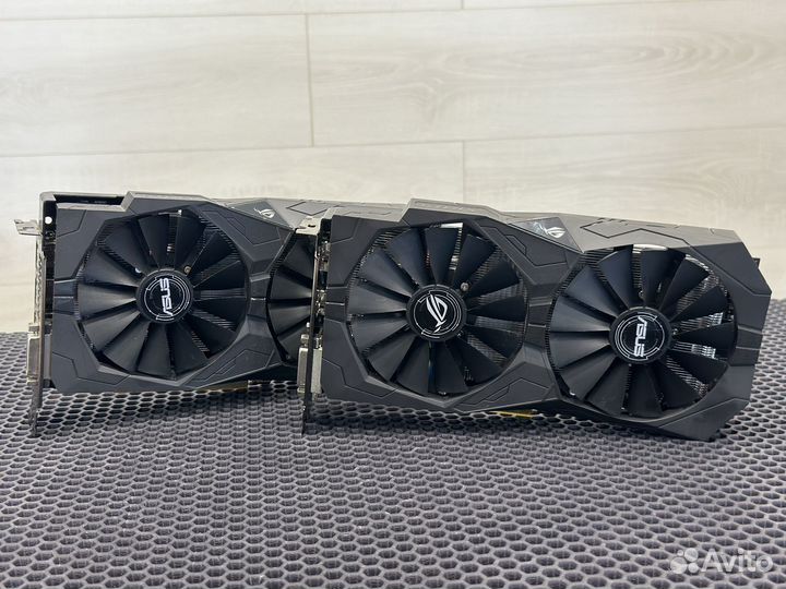 Видеокарты asus ROG strix RX 580 8Gb RX 470 4Gb