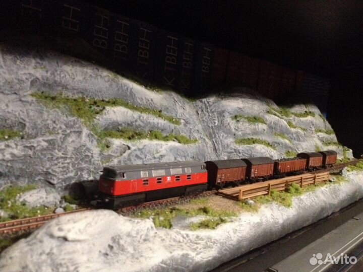 Жд Диорама в N 1:160 (84х18х16)