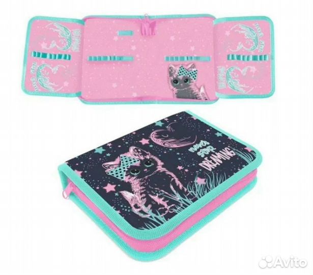 Пенал 1отд. розовый оникс (Щ)