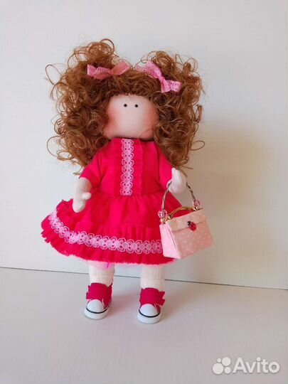 Интерьерная кукла ручной работы 30см новая