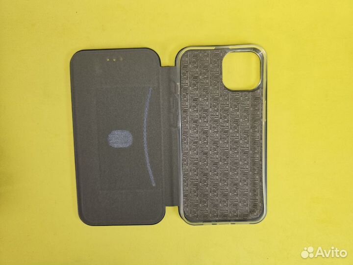 Книжка кожаная iPhone 14 Black