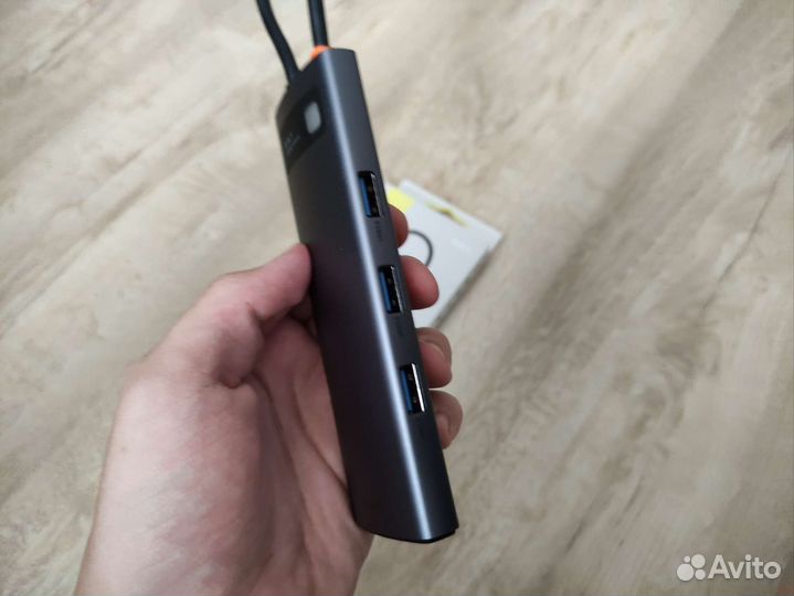 Как новый Type-C Hub adapter Baseus 8in1 4k 60Hz