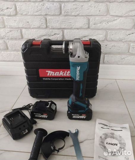 Аккумуляторная Болгарка Makita 125mm-в кейсе