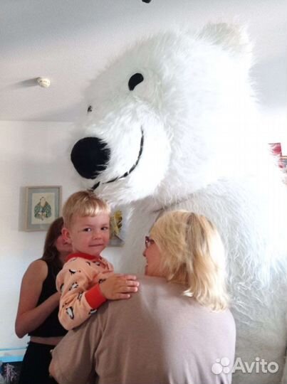 Аниматор белый мишка или панда на праздник