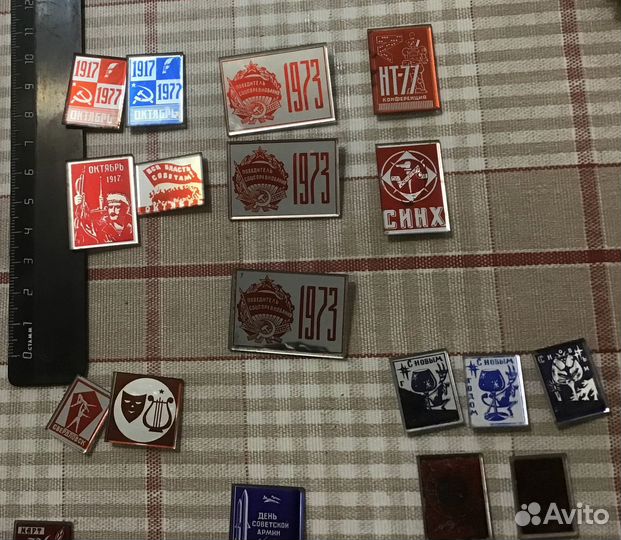 Значки ссср, стекло, зеркальные, семидесятые годы