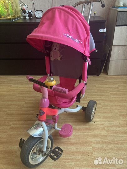 Детский трехколесный велосипед коляска