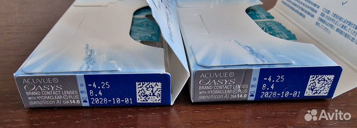 Линзы контактные acuvue oasys -4.25