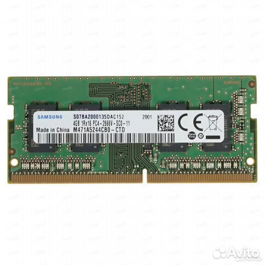 Samsung sodimm DDR4 2400 мгц PC19200 4 гб