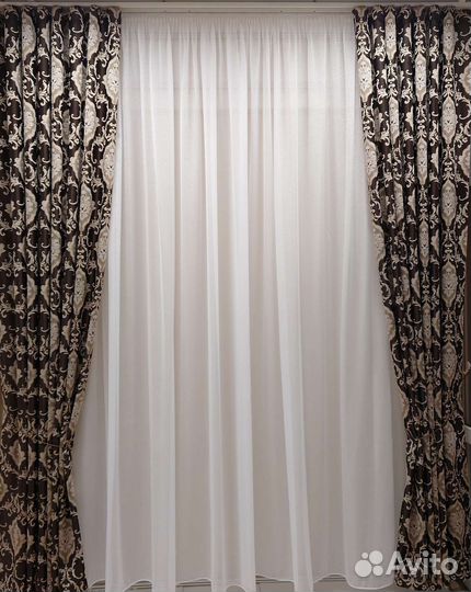 Шторы новые ширина 2*1.50 м