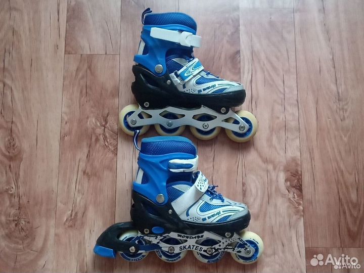 Роликовые коньки и защита