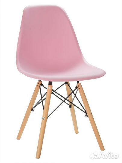 Стул в стиле eames DSW,розовый, 1 шт