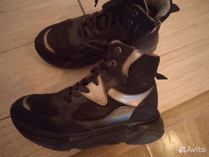 Сапоги демисезонные утепленные