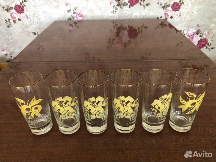 Стаканы тонкие с рисунком