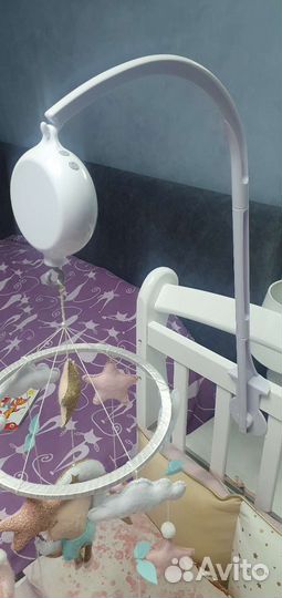 Мобиль на кроватку из фетра