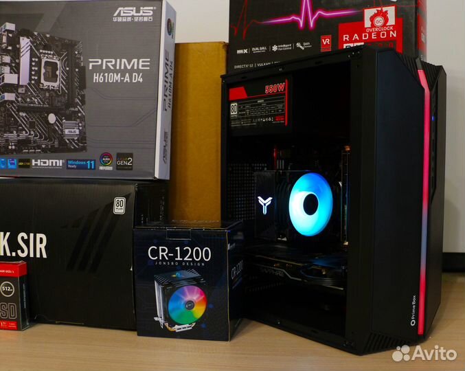 Игровой пк i5/SSD 512/DDR 16/Sapphire RX 580