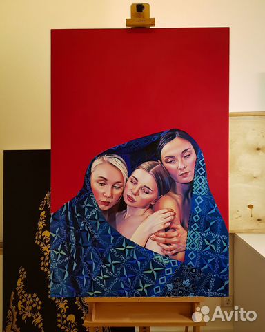 Картина холст/масло 120х80 см