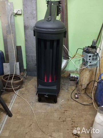 Калорифер на отработке, котел