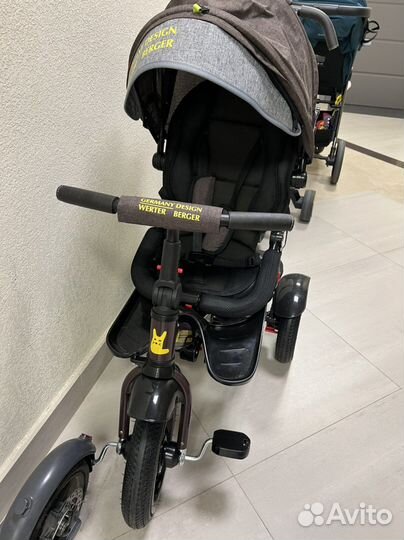 Велосипед коляска с ручкой werter berger