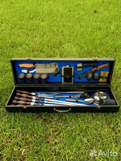 Подарочный набор шампуров в кейсе