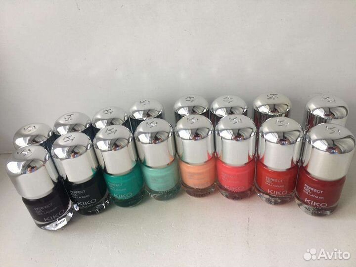 Kiko milano лот 100 наборов лак ногтей+покрытие