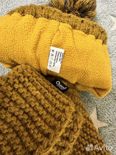 Шапка и снуд для мальчика зима