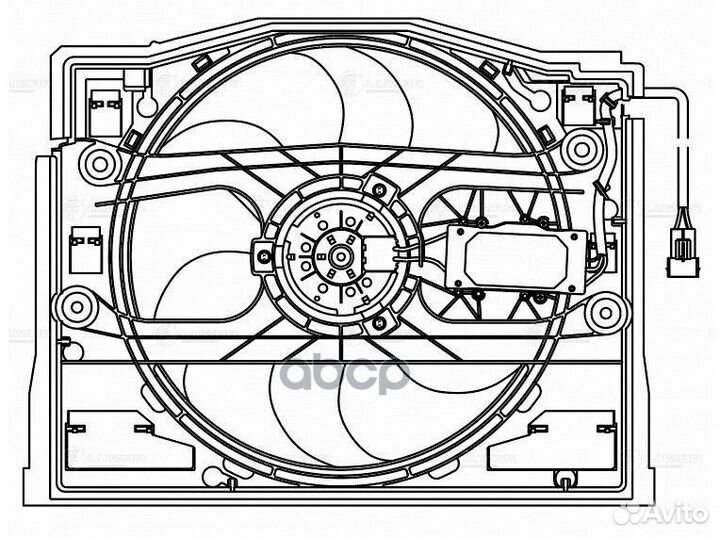 Вентилятор радиатора кондиционера BMW 3(E46) 98