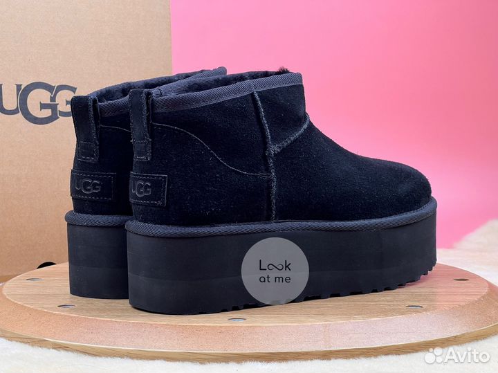 Угги женские Ugg Classic Ultra Mini Platform Black