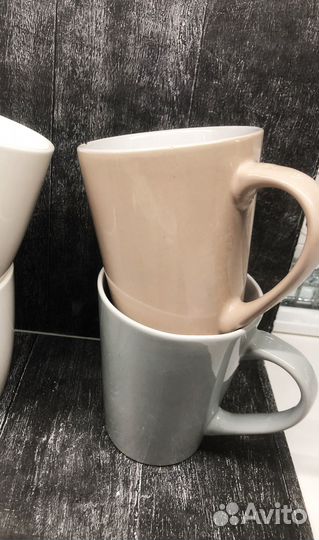 Кружки (бокалы)со сколами для творчества. Цена за