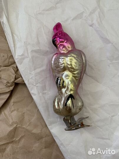 Ёлочная игрушка петушок СССР