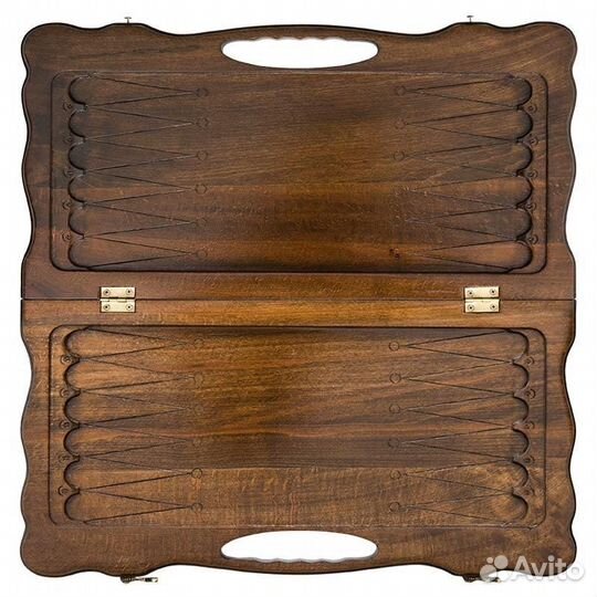 Нарды резные Королевский фрегат 51 х 54 см бук Армения 62677