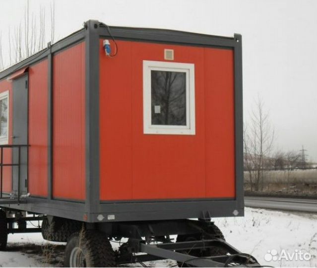 Бытовка распашонка на шасси (нш-04)