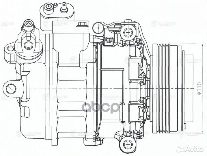 Компрессор кондиц. для а/м BMW X5 (E53) (00) 3