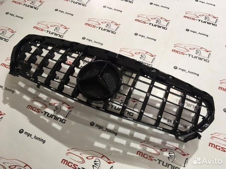 Решетка на Mercedes CLA class w117 GT Style Black