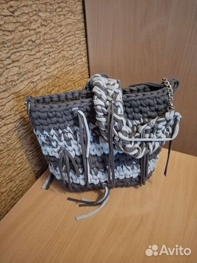 Сумка из трикотажной пряжи