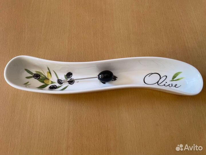 Блюдо фарфор для оливок Elan gallery