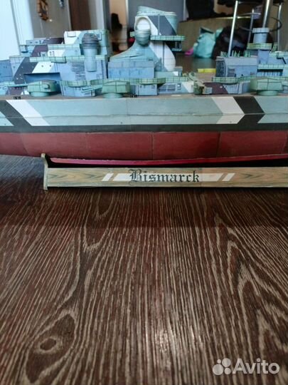 Сборная модель корабля из бумаги