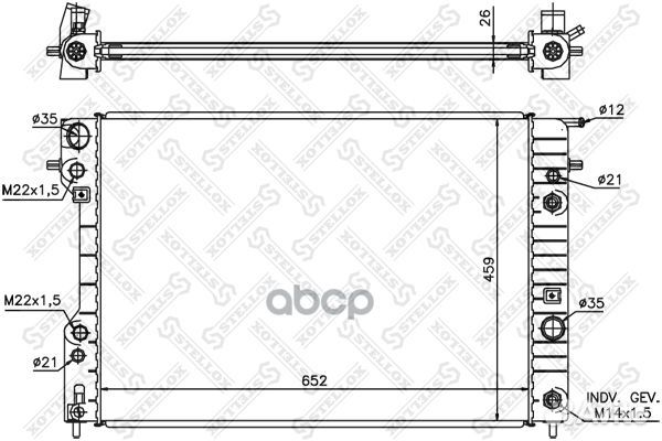 10-25247-SX радиатор системы охлаждения с AC А