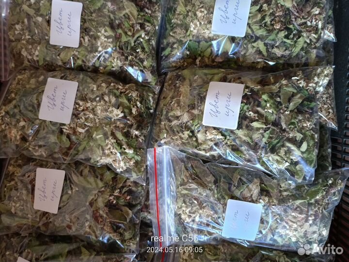 Цвет яблони, ирги, смородины, лист малины