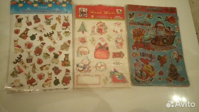 Новогодние наклейки