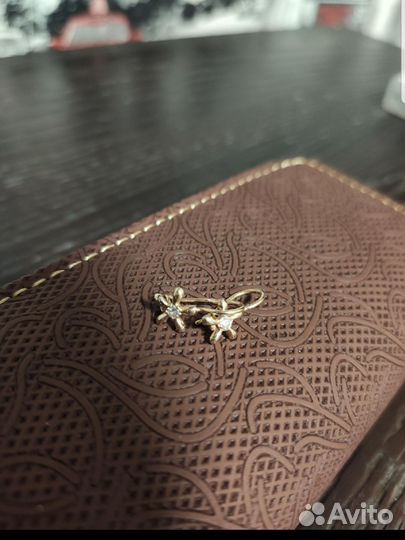 Золотые серьги для девочки