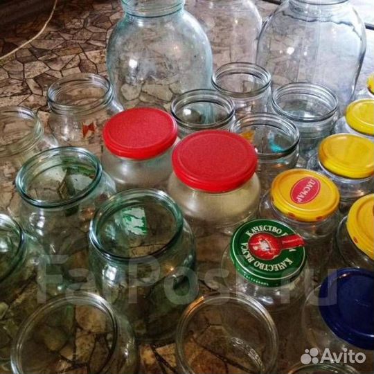 Банки стеклянные бу бесплатно